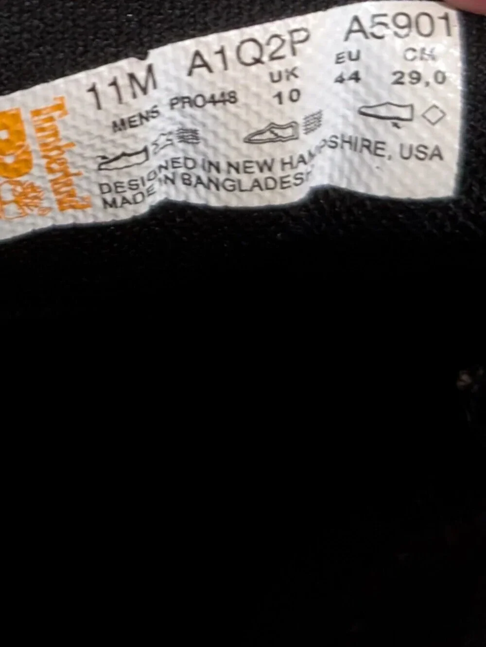 Timberland PRO Men's Low-Cut Ridgework Comp Toe Safety Work Black Shoes Size 11